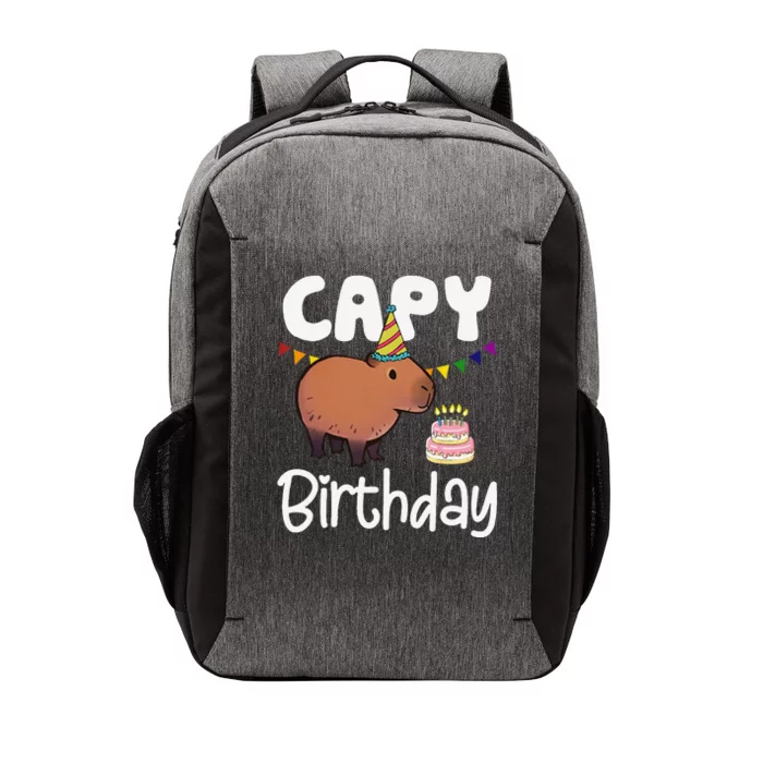 Capy Birthday Capybara Rodent Lover Birthday Party Funny Vector Backpack