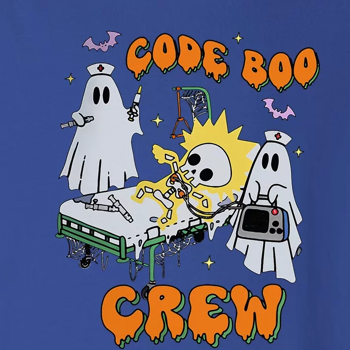 Code Boo Crew Funny Ghost Nurse Halloween Costume Nursing Toddler Long Sleeve Shirt