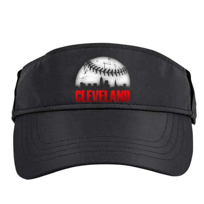 Cleveland Baseball City Skyline Adult Drive Performance Visor