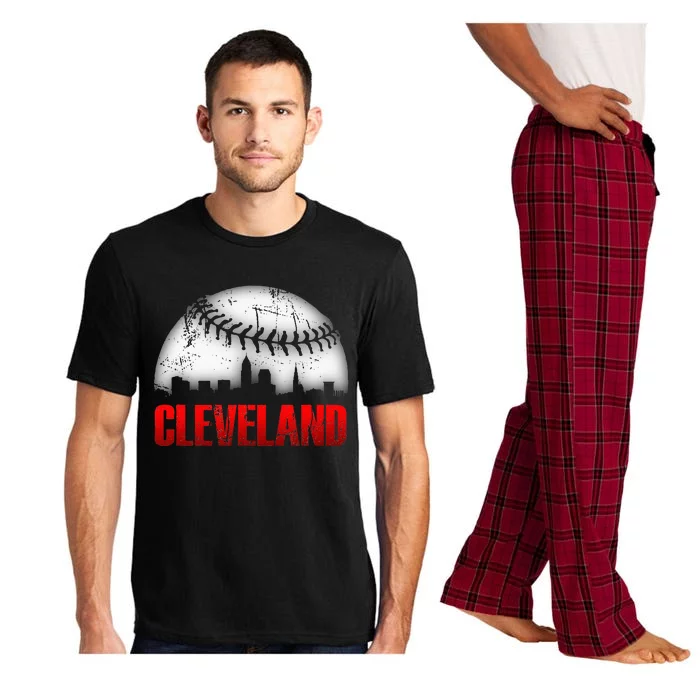 Cleveland Baseball City Skyline Pajama Set