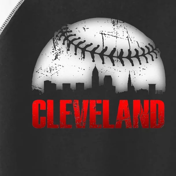 Cleveland Baseball City Skyline Toddler Fine Jersey T-Shirt