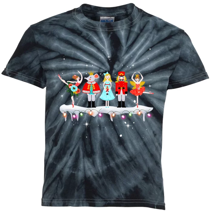 Christmas Ballet Clara Mouse King Princess Nutcracker Kids Tie-Dye T-Shirt