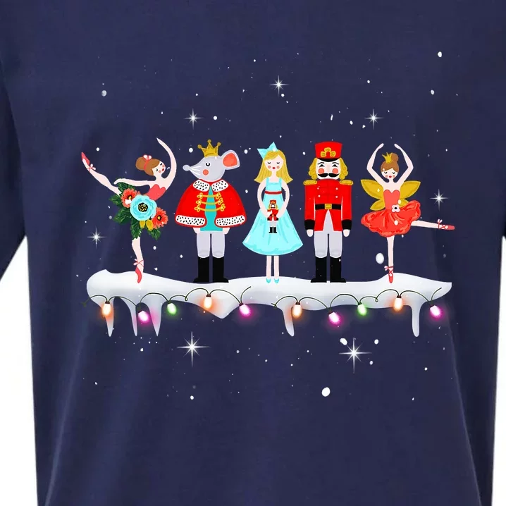 Christmas Ballet Clara Mouse King Princess Nutcracker Sueded Cloud Jersey T-Shirt