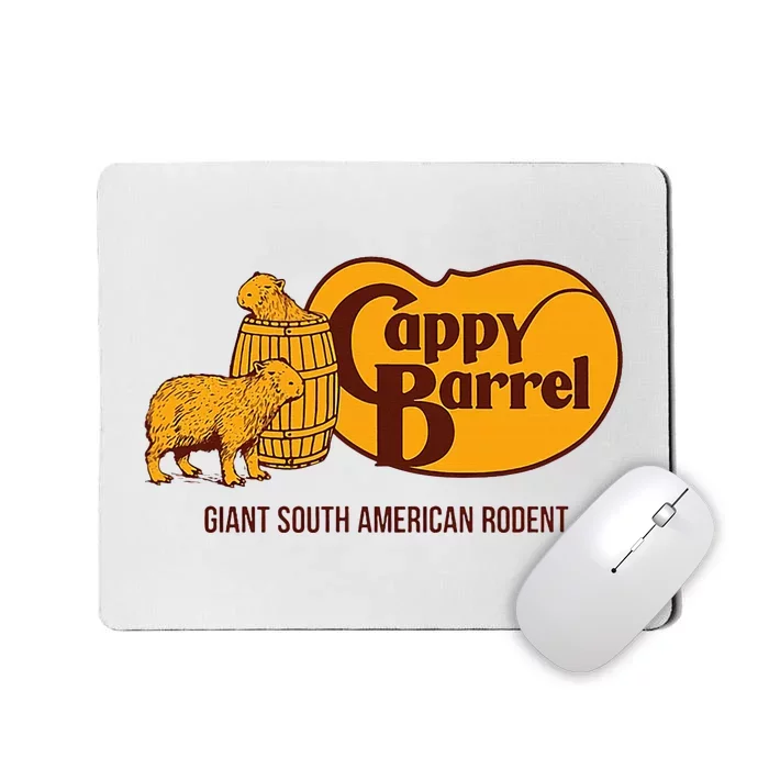 Cappy Barrel; Capybara Campaign Store Logo Mousepad