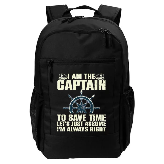 Cool Boat Captain for  Boating Pontoon Boat Owner Daily Commute Backpack