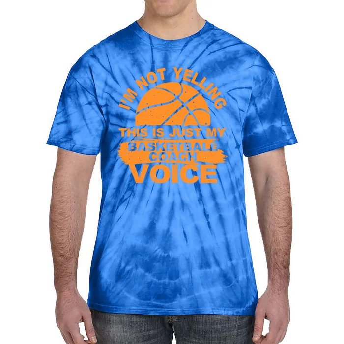 Cool Basketball Coach Basketball Coaching Voice Gift Tie-Dye T-Shirt