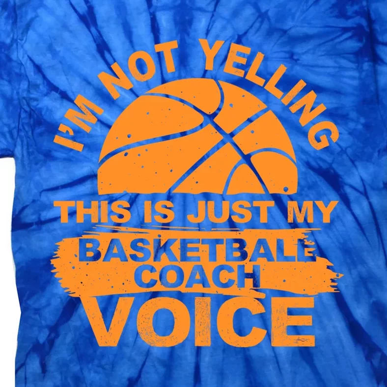 Cool Basketball Coach Basketball Coaching Voice Gift Tie-Dye T-Shirt