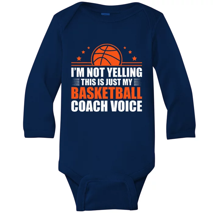 Cool Basketball Coach For Women Team Basketball Coaching Baby Long Sleeve Bodysuit