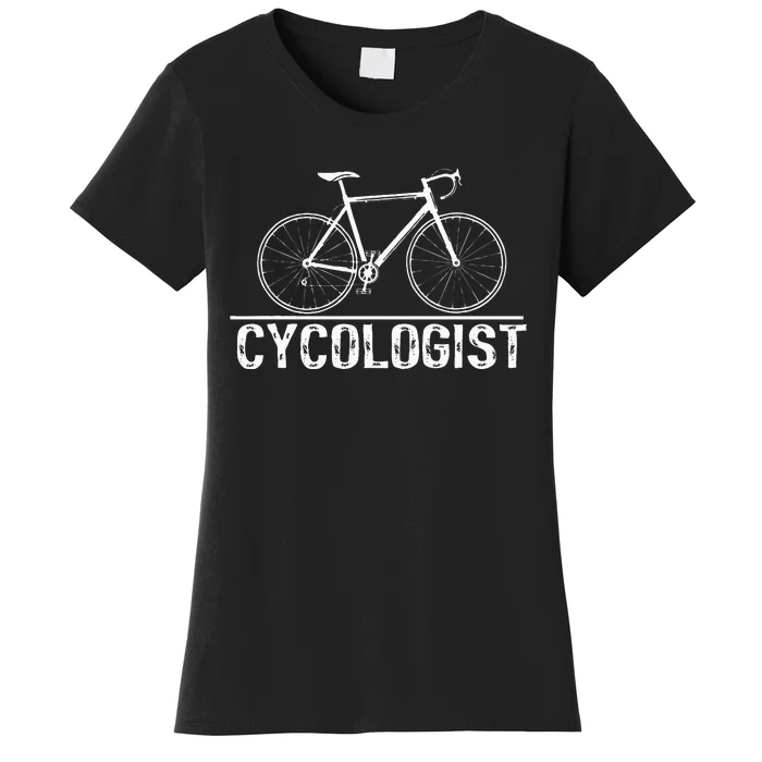 Cycologist Bike Cycling Bicycle Cyclist Christmas Women's T-Shirt