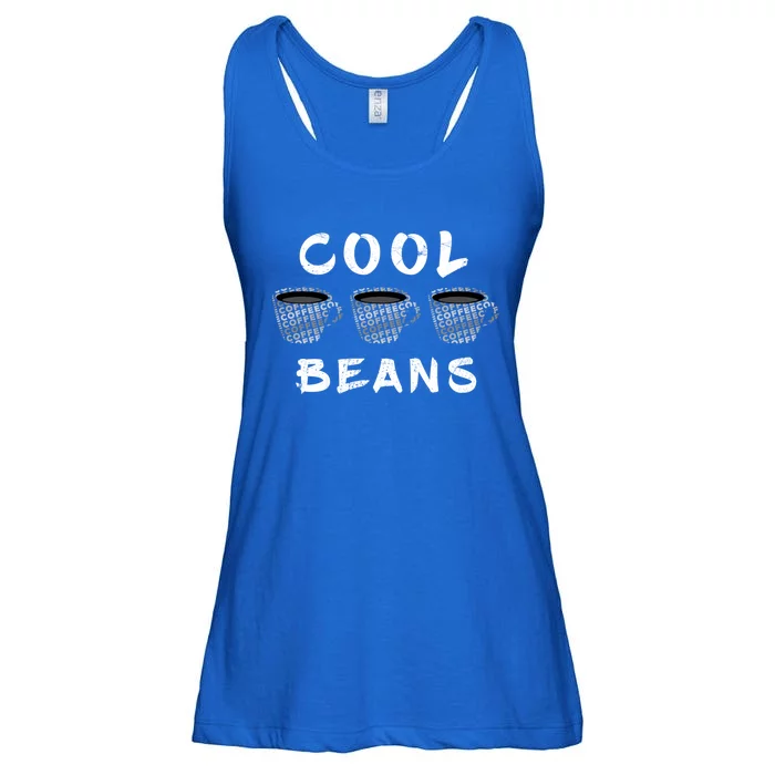 Cool Beans Coffee Lover Caffeine Cup Funny Saying Vintage Gift Ladies Essential Flowy Tank