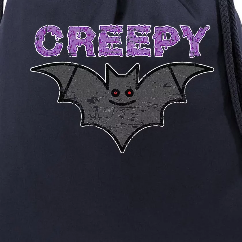 Creepy Bat Costume Gift Halloween Drawstring Bag