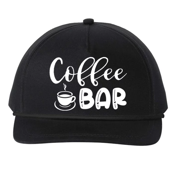 Coffee Bar Snapback Five-Panel Rope Hat