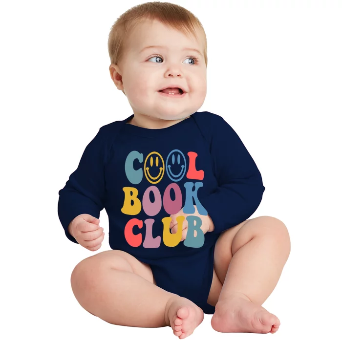 Cool Book Club Funny Book Lover Club Booktrovert Club Gift Baby Long Sleeve Bodysuit