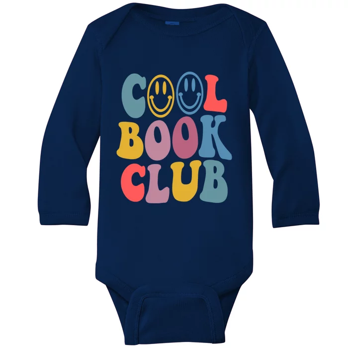 Cool Book Club Funny Book Lover Club Booktrovert Club Gift Baby Long Sleeve Bodysuit