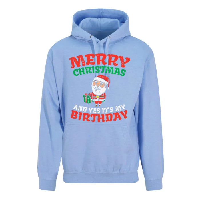 Christmas Birthday Celebration Unisex Surf Hoodie