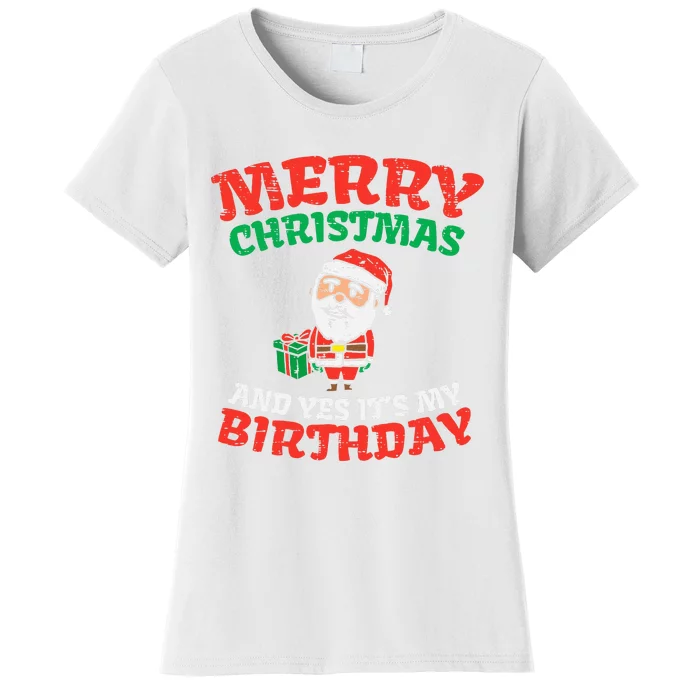 Christmas Birthday Celebration Women's T-Shirt