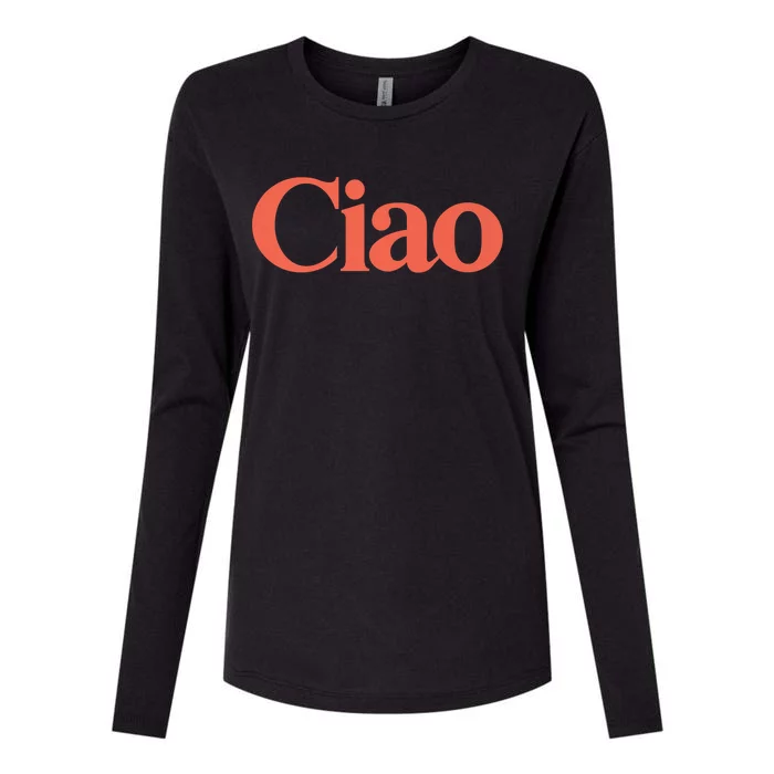 Ciao Bella Womens Cotton Relaxed Long Sleeve T-Shirt