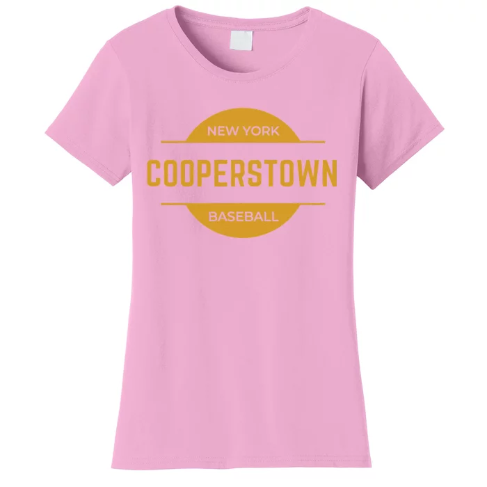 Cooperstown Baseball Cooperstown New York Baseball Hall Of Women's T-Shirt