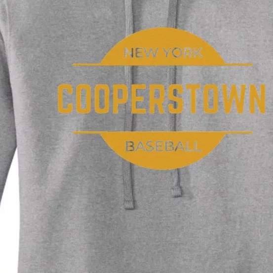 Cooperstown Baseball Cooperstown New York Baseball Hall Of Women's Pullover Hoodie