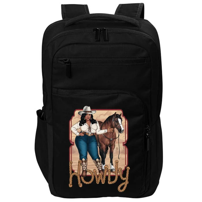 Cow Black Cow Queen African American Impact Tech Backpack