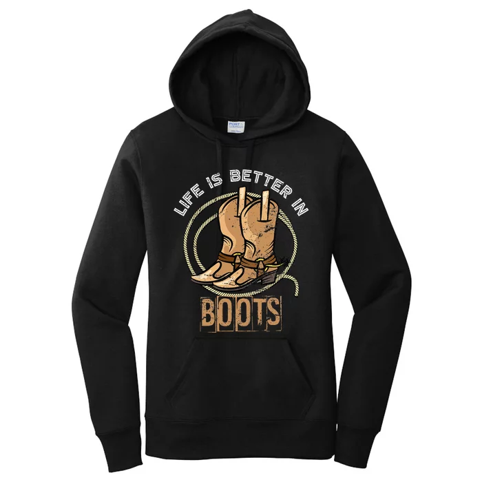 Cowboy Boots Country Cowboy Rodeo Men Gift Western Cowboy Women's Pullover Hoodie