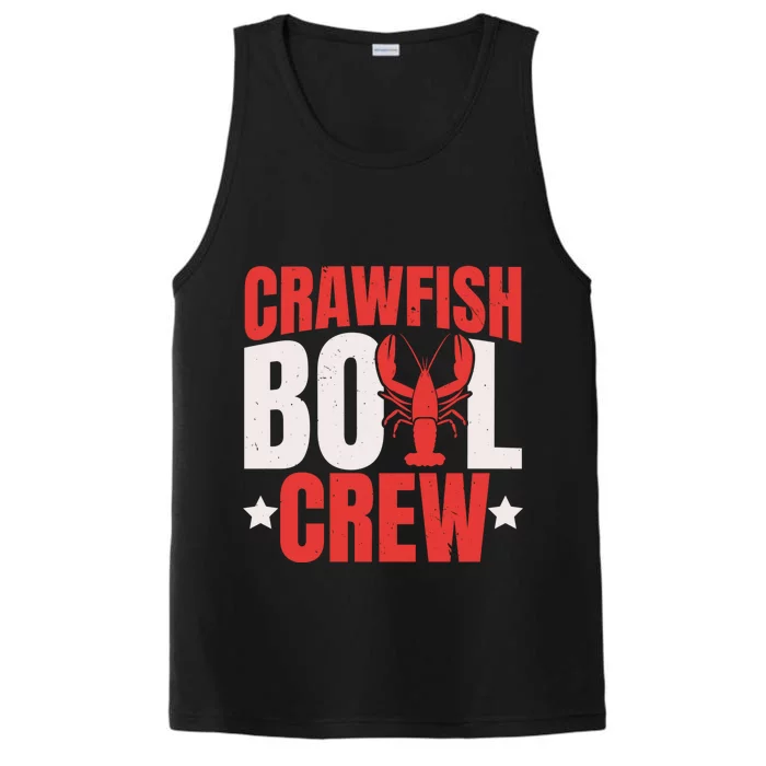 Crawfish Boil Crew Design Funny Crawfish Lover Cajun Season Cool Gift Performance Tank