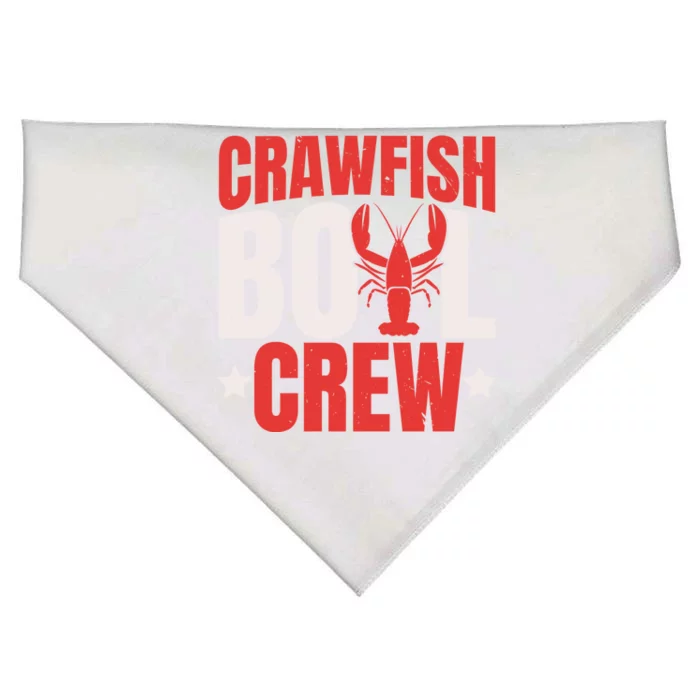 Crawfish Boil Crew Design Funny Crawfish Lover Cajun Season Cool Gift USA-Made Doggie Bandana