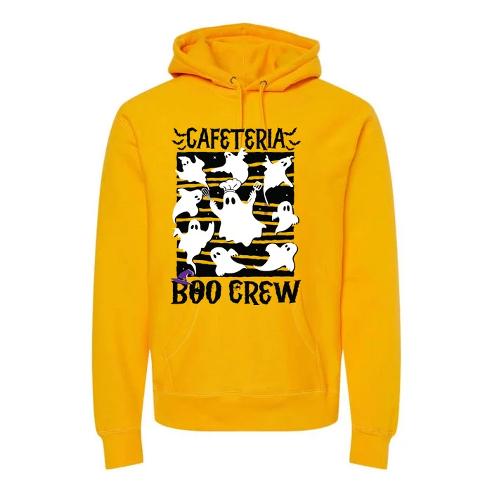 Cafeteria Boo Crew Teacher Lunch Lady Team Spooky Babe Ghost Premium Hoodie