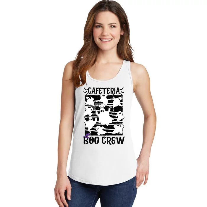 Cafeteria Boo Crew Teacher Lunch Lady Team Spooky Babe Ghost Ladies Essential Tank