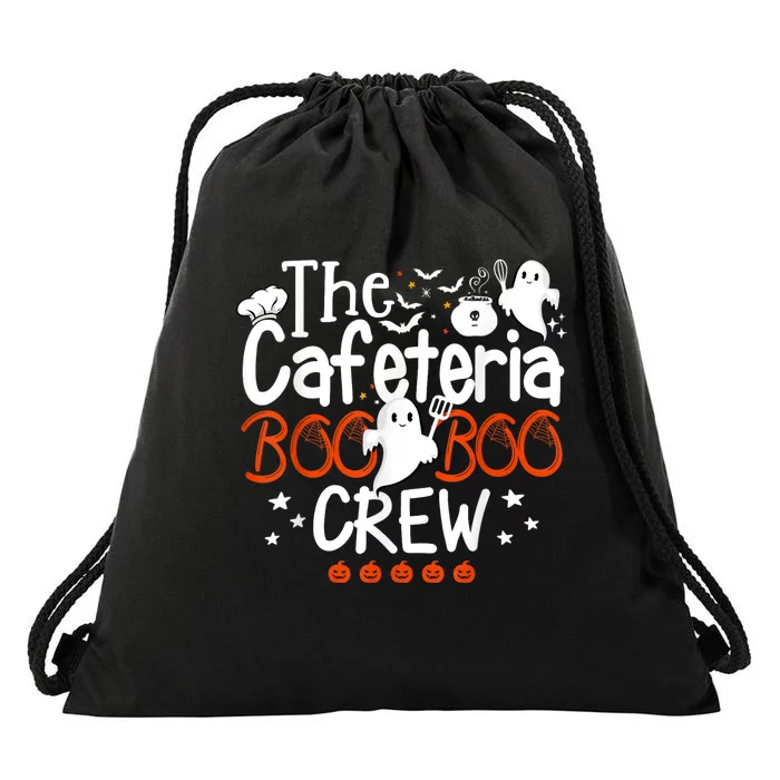 Cafeteria Boo Crew Teacher Lunch Lady Team Spooky Babe Ghost Drawstring Bag