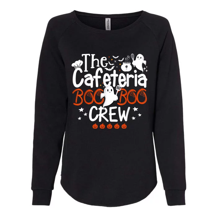 Cafeteria Boo Crew Teacher Lunch Lady Team Spooky Babe Ghost Womens California Wash Sweatshirt