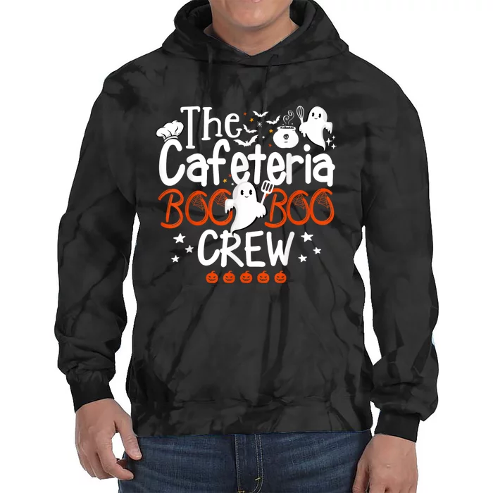 Cafeteria Boo Crew Teacher Lunch Lady Team Spooky Babe Ghost Tie Dye Hoodie