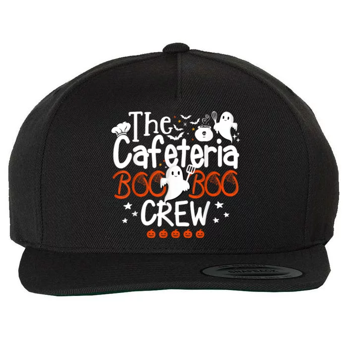 Cafeteria Boo Crew Teacher Lunch Lady Team Spooky Babe Ghost Wool Snapback Cap