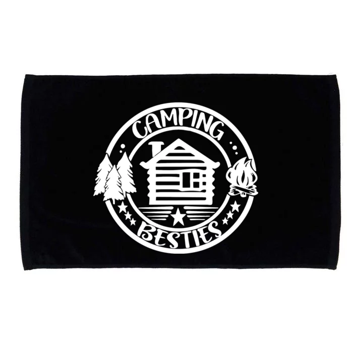 Camp Besties Cute Best Friend Summer Camper Girl Gift Microfiber Hand Towel