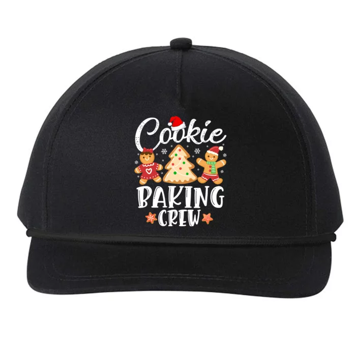 Cookie Baking Crew Funny Christmas Cooking Lover Xmas Pajama Gift Snapback Five-Panel Rope Hat