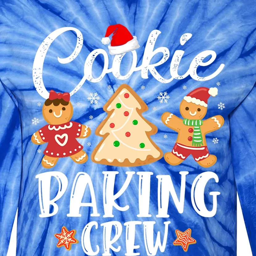 Cookie Baking Crew Funny Christmas Cooking Lover Xmas Pajama Gift Tie-Dye Long Sleeve Shirt