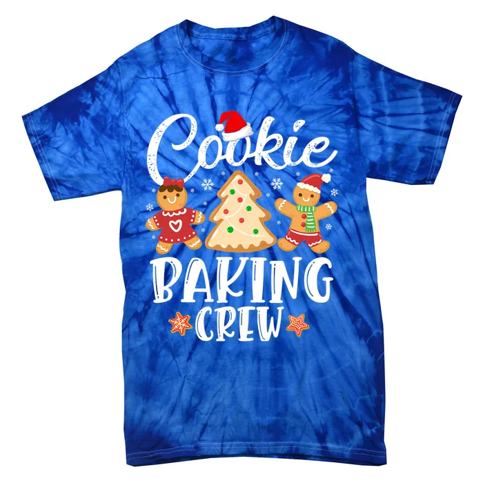 Cookie Baking Crew Funny Christmas Cooking Lover Xmas Pajama Gift Tie-Dye T-Shirt