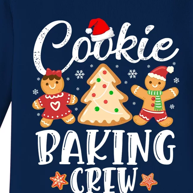 Cookie Baking Crew Funny Christmas Cooking Lover Xmas Pajama Gift Baby Long Sleeve Bodysuit