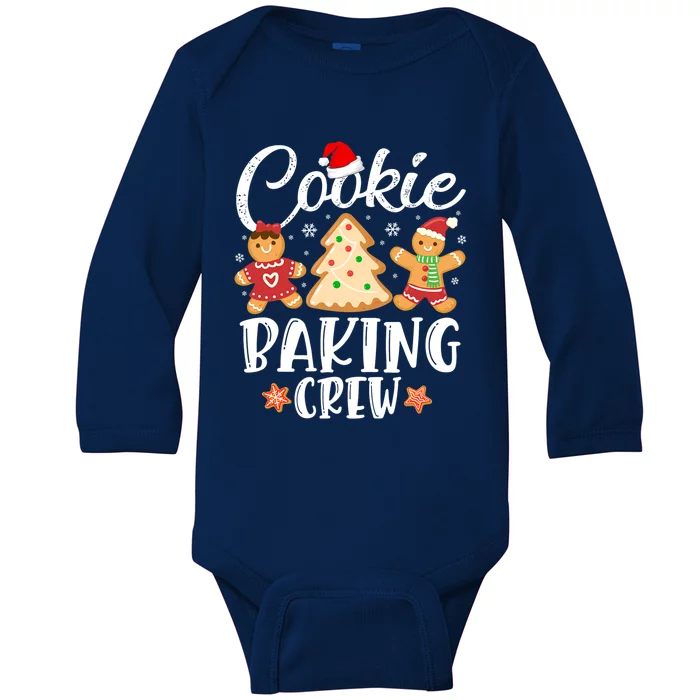 Cookie Baking Crew Funny Christmas Cooking Lover Xmas Pajama Gift Baby Long Sleeve Bodysuit