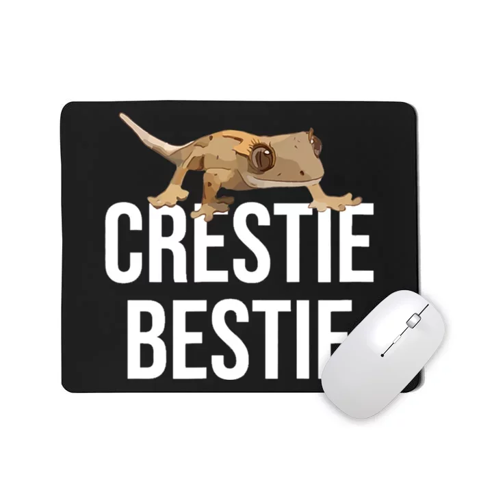 Crestie Bestie Crested Gecko Reptile Lizard Pet Lover Gift TShirt Mousepad