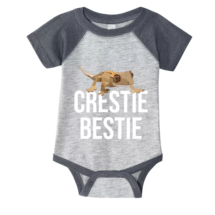 Crestie Bestie Crested Gecko Reptile Lizard Pet Lover Gift TShirt Infant Baby Jersey Bodysuit