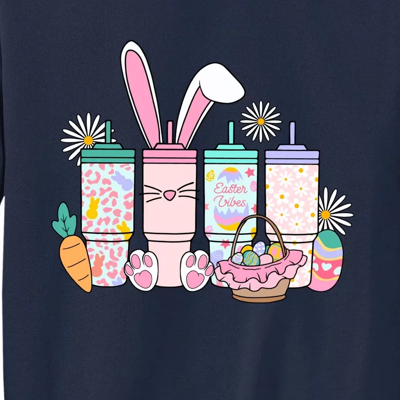 Cute Bunny Cup Lover Easter Day Tall Sweatshirt