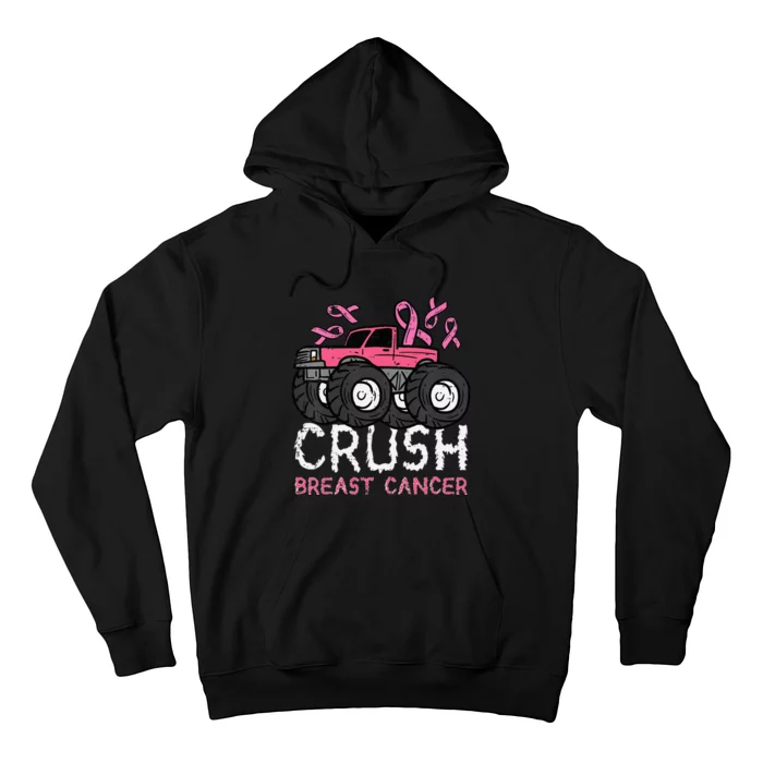 Crush Breast Cancer Awareness Monster Truck Hoodie