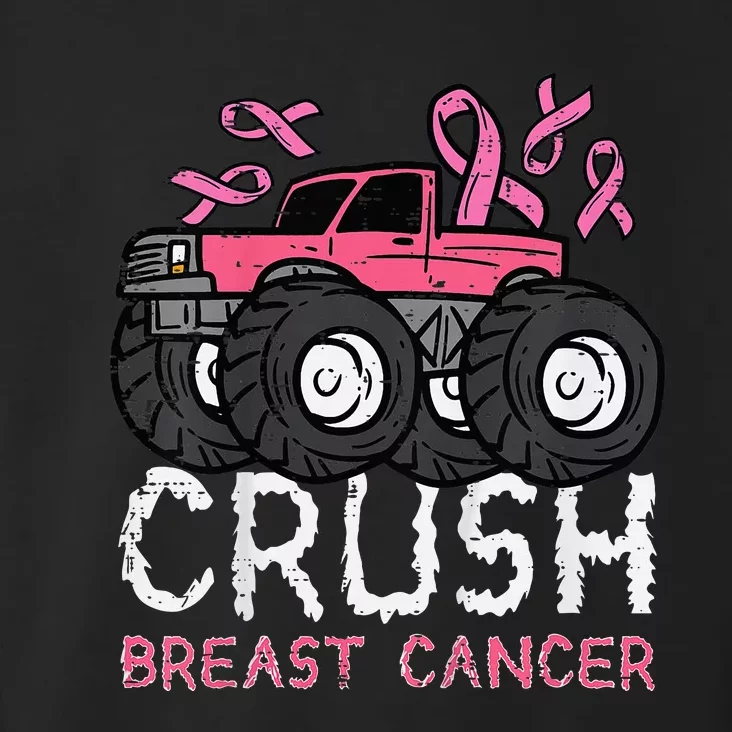 Crush Breast Cancer Awareness Monster Truck Toddler Hoodie