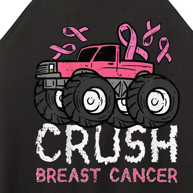 Crush Breast Cancer Awareness Monster Truck Women’s Perfect Tri Rocker Tank