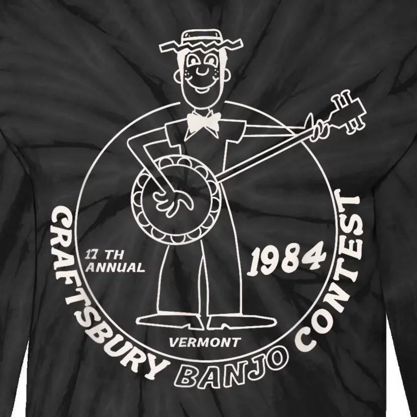 Craftsbury Banjo Contest 1984 Funny Tie-Dye Long Sleeve Shirt