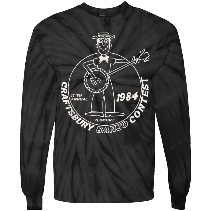 Craftsbury Banjo Contest 1984 Funny Tie-Dye Long Sleeve Shirt