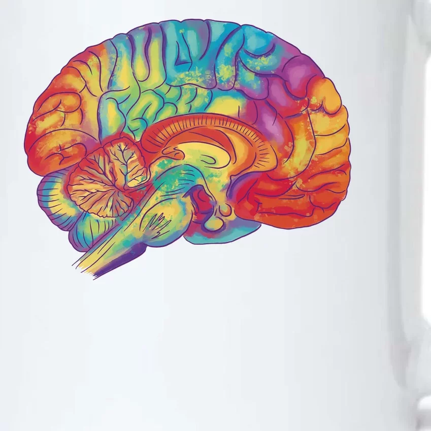 Colorful Brain Black Color Changing Mug