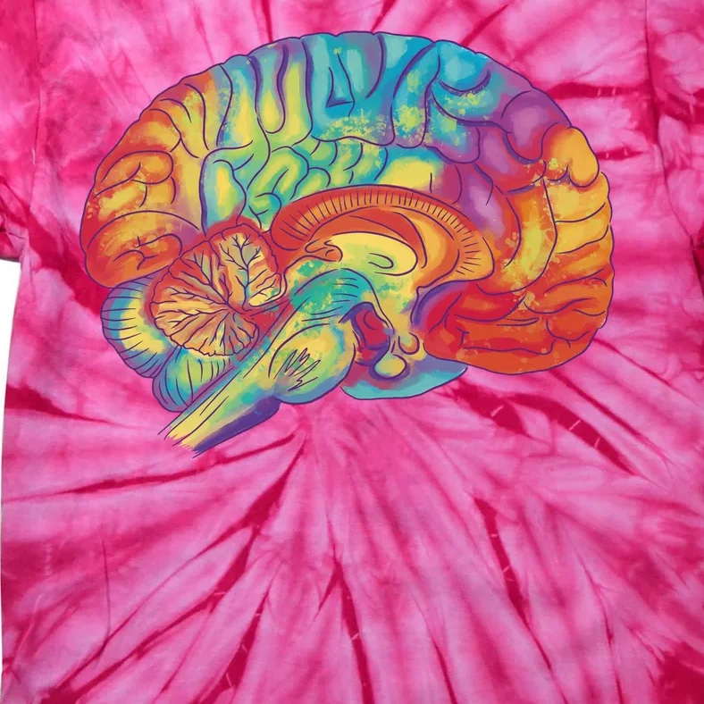 Colorful Brain Tie-Dye T-Shirt