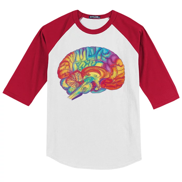 Colorful Brain Kids Colorblock Raglan Jersey